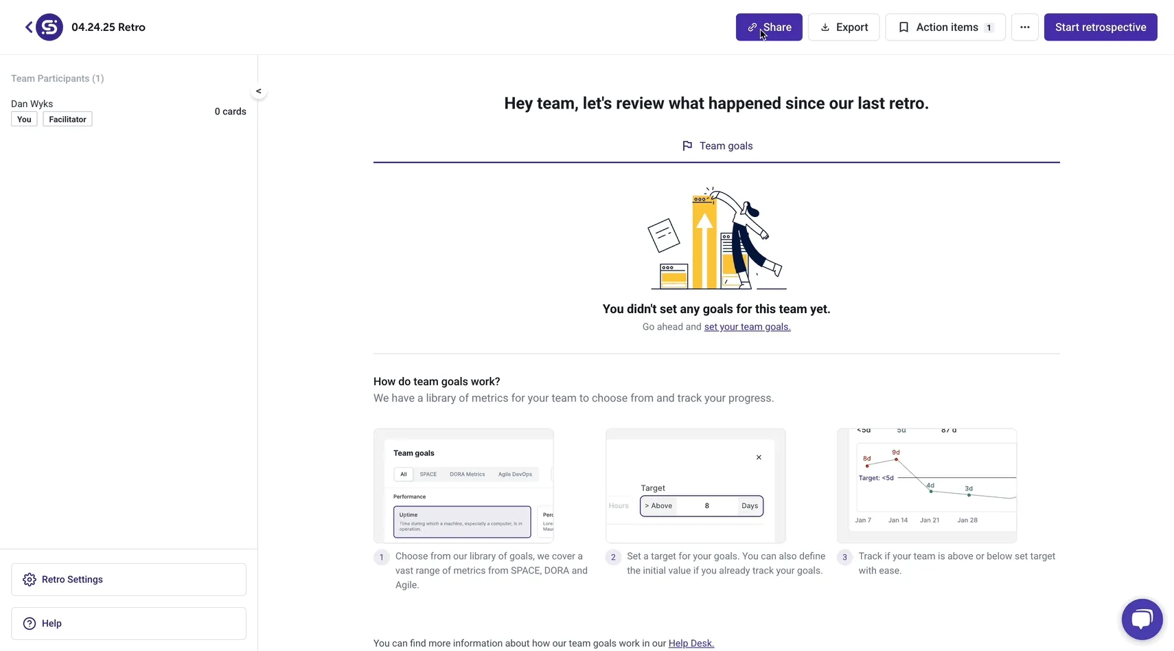 Share your retrospective with your team